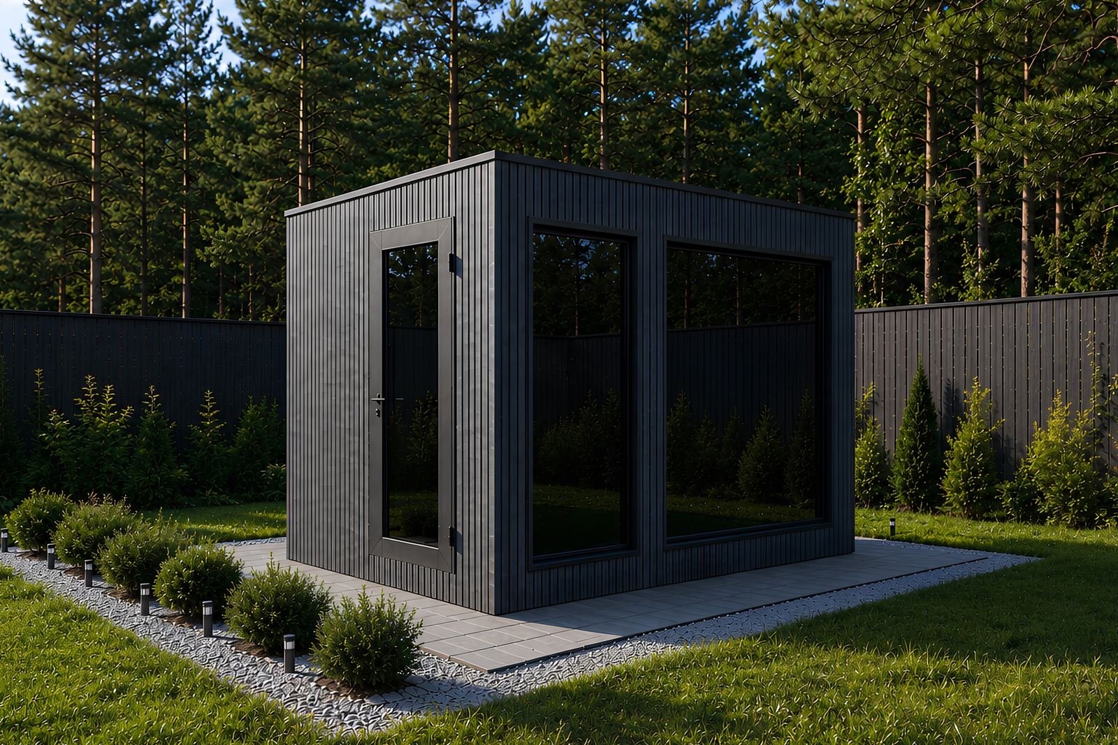 ARIES CUBE FAMILY PRO 345 Premium Gartensauna, 7,59 Quadratmeter